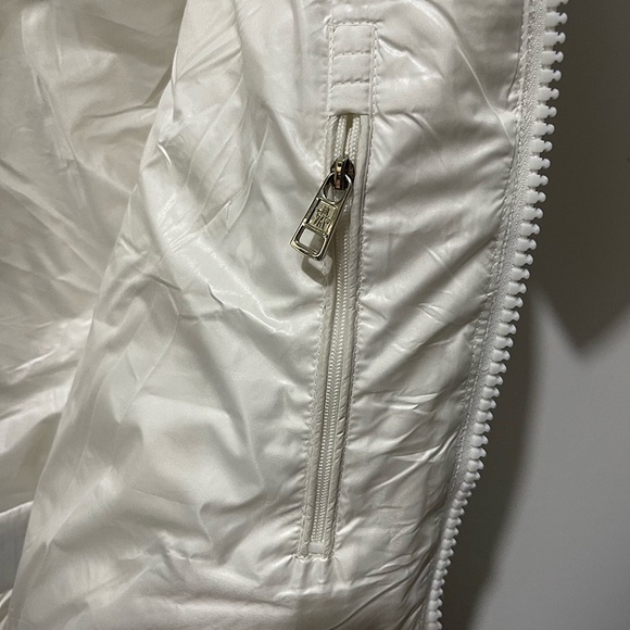 Moncler White Diamond Pattern Down Jacket - Picture 10 of 14